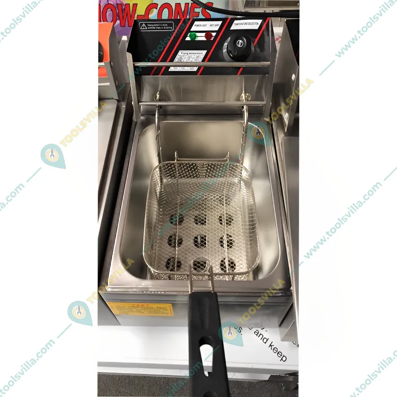Commercial 4L Electric Deep Fryer 2000W, SS Body